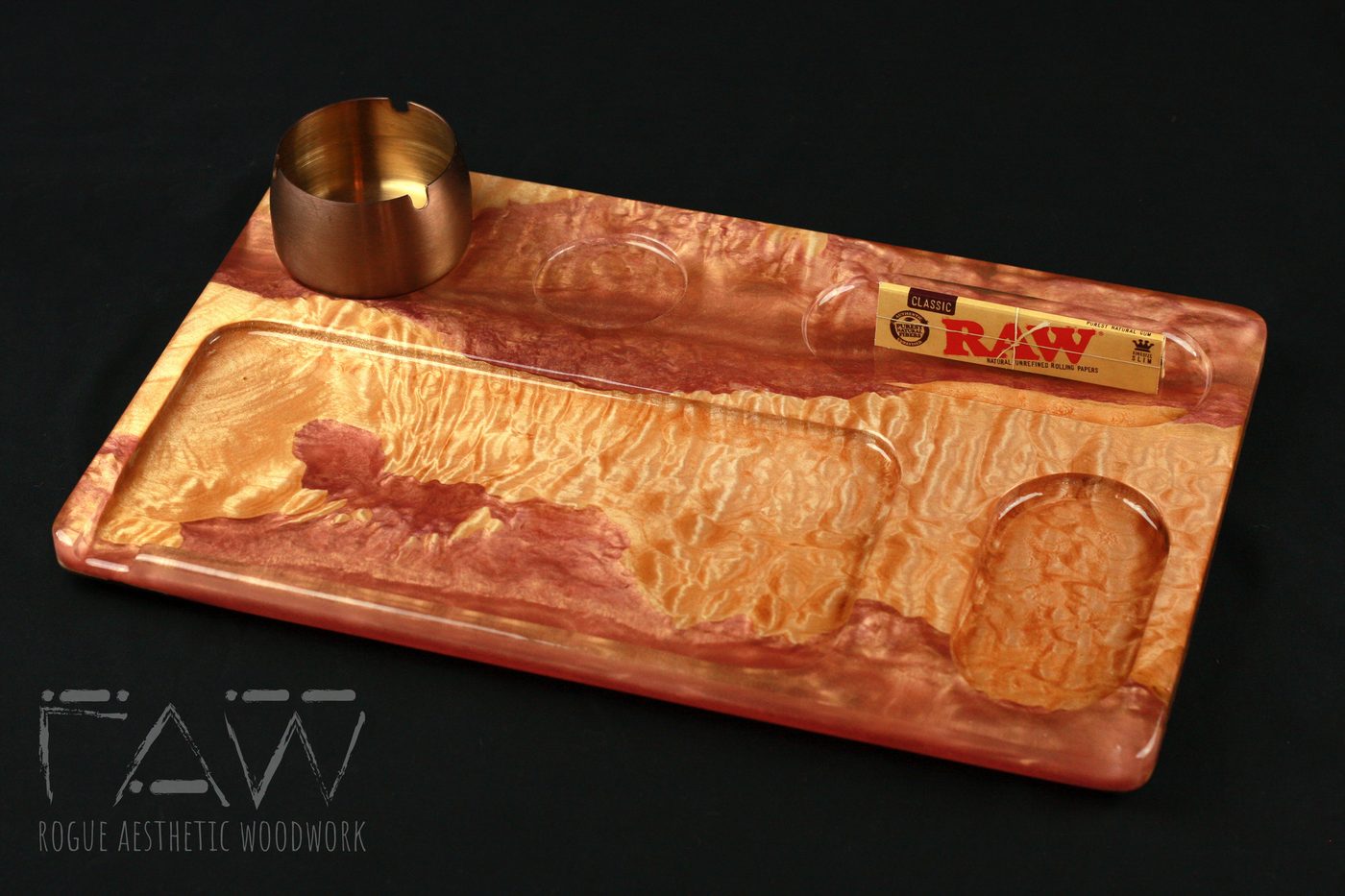 Figured Maple Rolling Tray