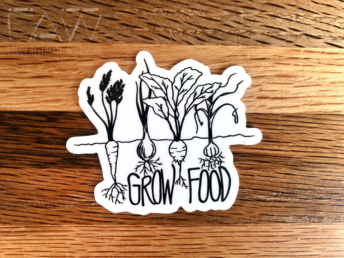 Grow Food Sticker